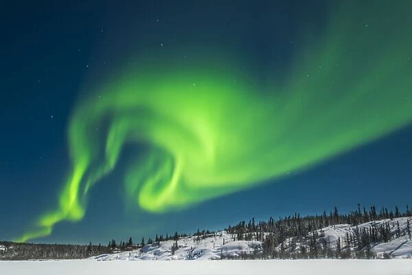 Aurora Borealis (Northern Lights), Yellowknife, Northwest Territories, Canada, North