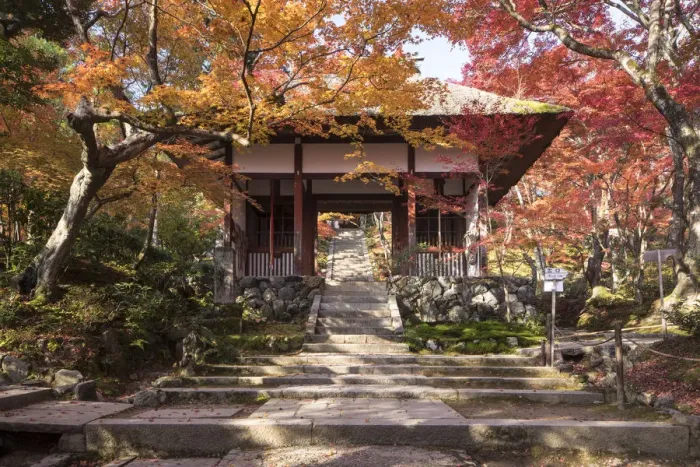 Framed Print : Autumn color in Jojakko-ji Temple in Arashiyama, Kyoto, Japan, Asia Framed Print : Autumn color in Jojakko-ji Temple in Arashiyama, Kyoto, Japan, Asia
