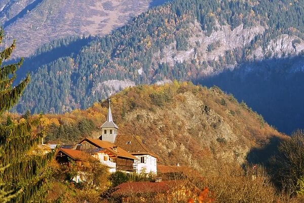 Autumn scenery, Passy, Rhone Alpes, Haute Savoie, French Alps, France, Europe