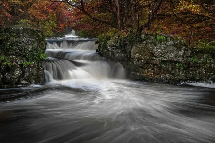 Framed Print : Autumnal waterfall along the Four Waterfalls walk, Waterfall Country, Brecon Beacons National Park, South Wales, United Kingdom, Europe Framed Print : Autumnal waterfall along the Four Waterfalls walk, Waterfall Country, Brecon Beacons National Park, South Wales, United Kingdom, Europe