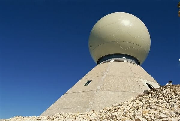 Aviation radar installation, Mont Ventoux, Haute Provence, Provence, France, Europe
