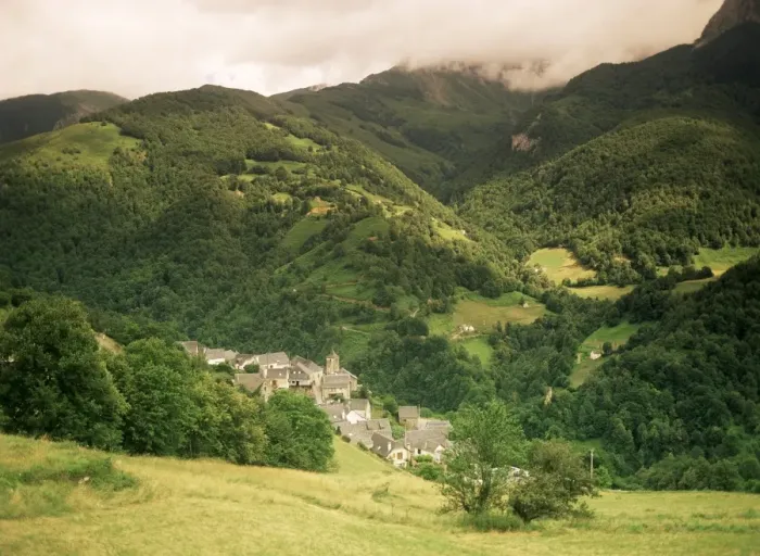 Framed Print : Aydius village, valley of the River Gabarret, Bearn, Aquitaine, Pyrenees, France, Europe Framed Print : Aydius village, valley of the River Gabarret, Bearn, Aquitaine, Pyrenees, France, Europe