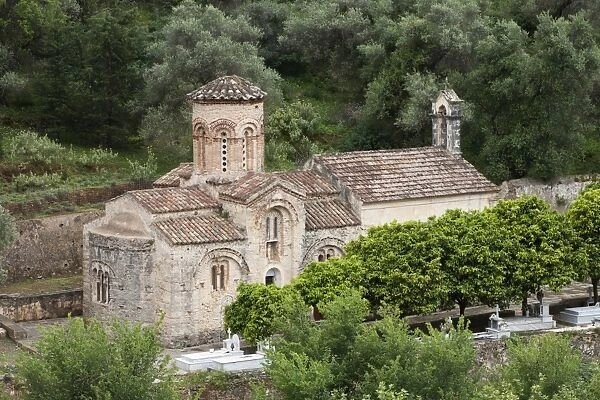 Ayios Nikolaos Byzantine church, near Samonas, White Mountains (Lefka Ori), Chania region, Crete, Greek Islands, Greece, Europe