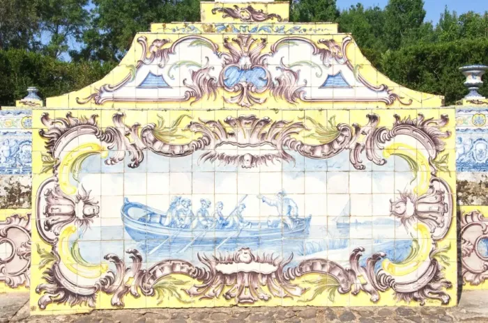 Framed Print : Azulejos of the tiled canal, Royal Summer Palace of Queluz, Lisbon, Portugal, Europe Framed Print : Azulejos of the tiled canal, Royal Summer Palace of Queluz, Lisbon, Portugal, Europe