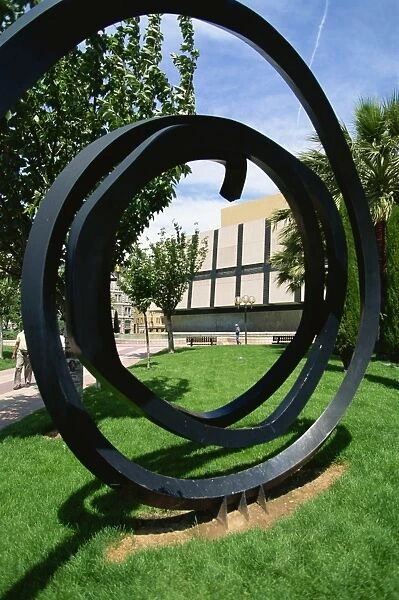 B. Venet sculpture, Promenade du Paillon, Nice, Alpes Maritimes, Provence, France, Europe