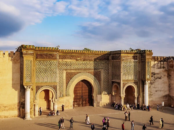 Bab Mansur (Bab Mansour), gate of the Old Medina, UNESCO World Heritage Site