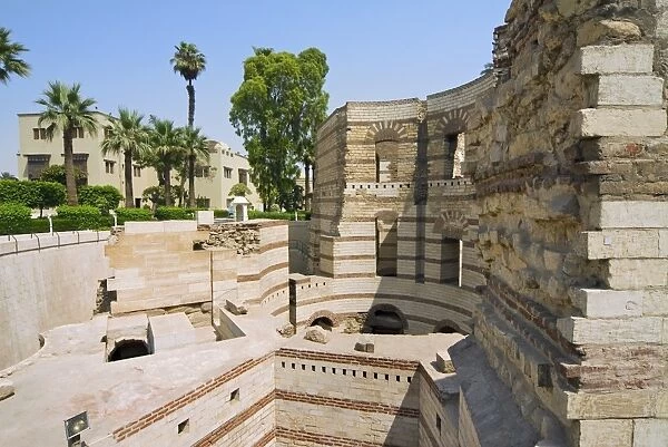 Babylon Walls, Coptic Cairo, Cairo, Egypt, North Africa, Africa