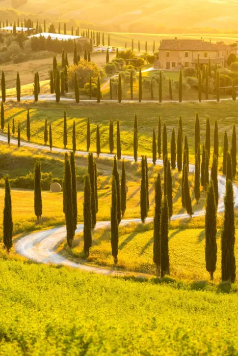Framed Print : Baccoleno farmhouse in Asciano, Tuscany, Italy, Europe Framed Print : Baccoleno farmhouse in Asciano, Tuscany, Italy, Europe