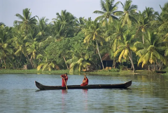 Framed Print : Backwater, Kerala state Framed Print : Backwater, Kerala state