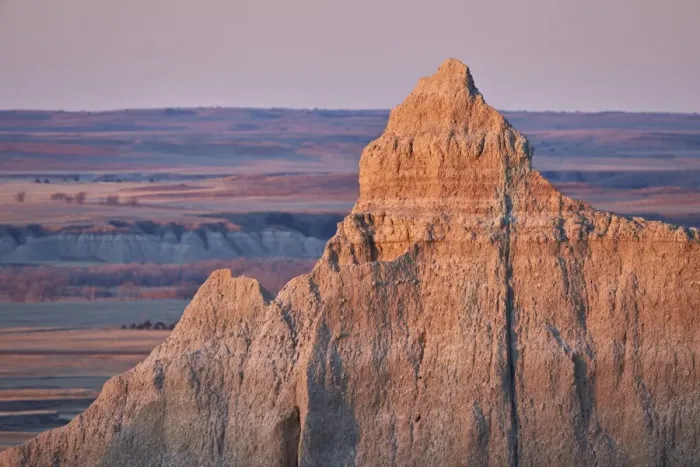 Framed Print : Badlands at dawn, Badlands National Park, South Dakota, United States of America Framed Print : Badlands at dawn, Badlands National Park, South Dakota, United States of America
