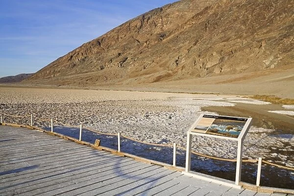 Badwater boardwalk in Death Valley National Park, California, United States of America, North America