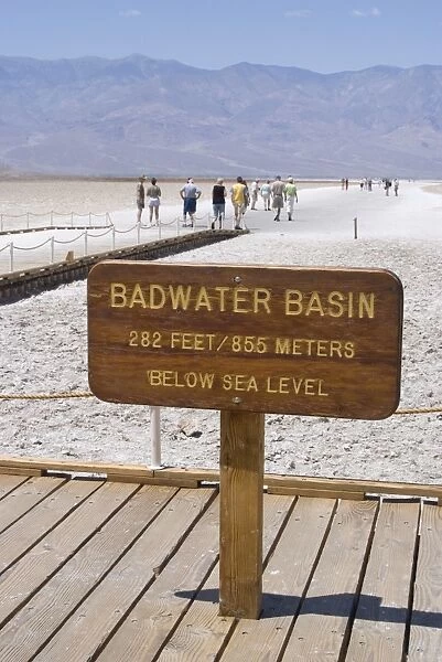 Badwater, the lowest point in North America