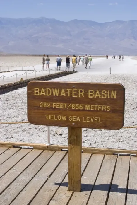 Framed Print : Badwater, the lowest point in North America Framed Print : Badwater, the lowest point in North America