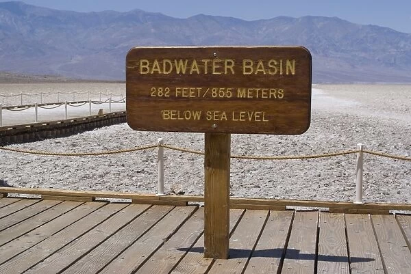 Badwater, the lowest point in North America