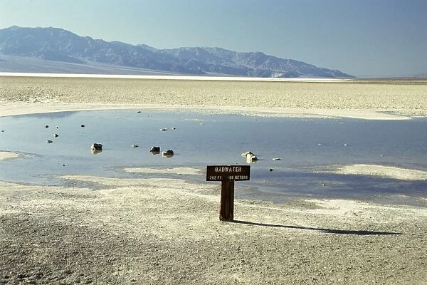 Badwater, lowest point in the U
