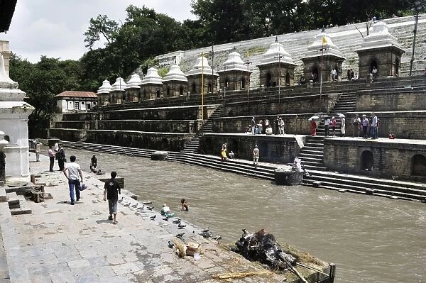 Bagmati River, Pashupatinath temple, UNESCO World Heritage Site, Kathmandu