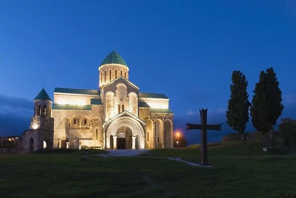 Bagrati Cathedral (Cathedral of the Dormition) (Kutaisi Cathedral) at sunset, Kutaisi