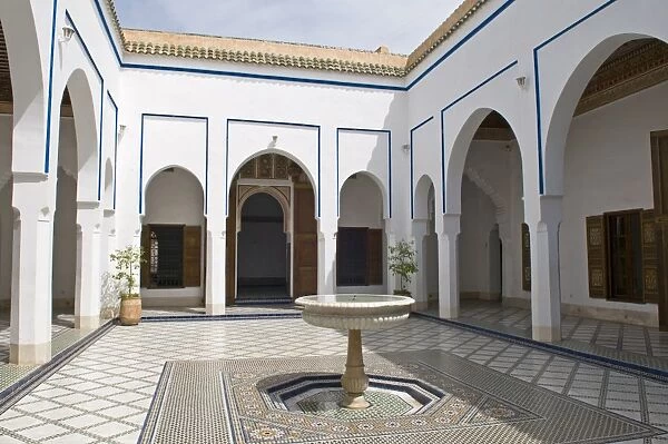 Bahia Palace, Marrakech, Morocco, North Africa, Africa