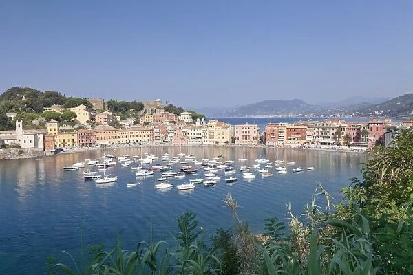 Baia del Silenzio Bay, old town, Sestri Levante, Province Genoa, Riveria di Levante, Liguria, Italy, Europe
