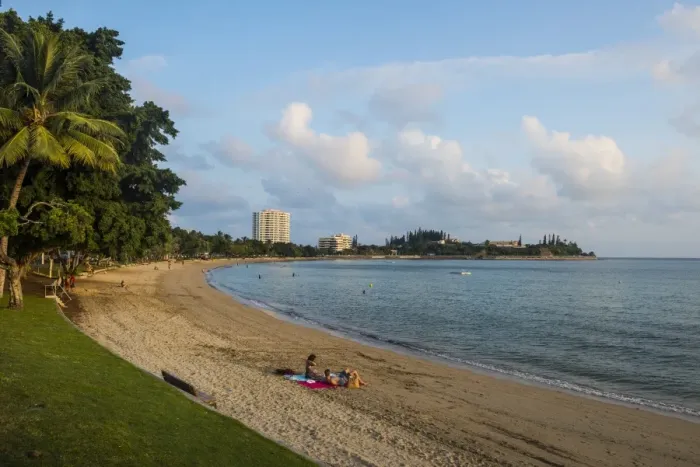 Framed Print : Baie des Citrons beach, Noumea, New Caledonia, Pacific