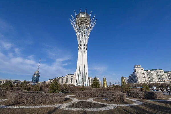 Baiterek observation tower, Nur Sultan, formerly Astana, capital of Kazakhstan, Central Asia, Asia