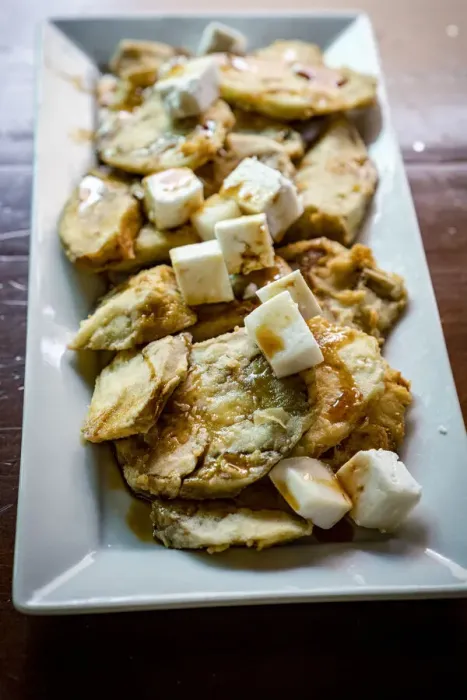 Framed Print : Baked eggplant with cheese and palm honey (Berenjenas con Queso Y Miel De Palma) Framed Print : Baked eggplant with cheese and palm honey (Berenjenas con Queso Y Miel De Palma)