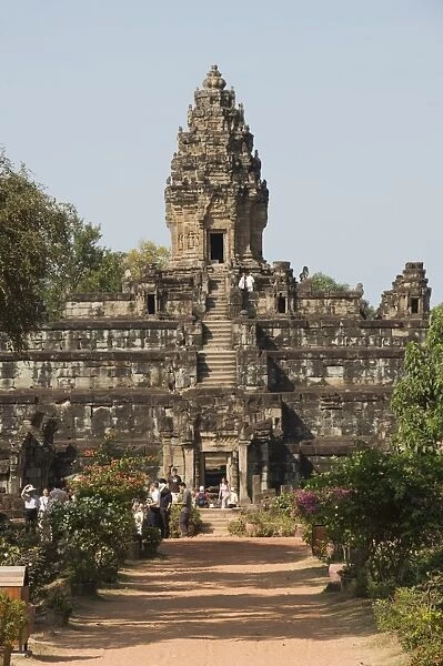 Bakong Temple dating from AD881, Roluos Group, near Angkor, UNESCO World Heritage Site