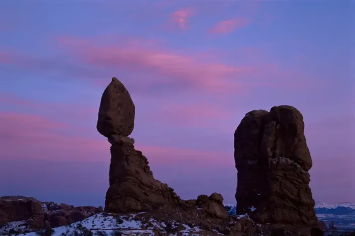 Framed Print : Balanced Rock at dusk Framed Print : Balanced Rock at dusk