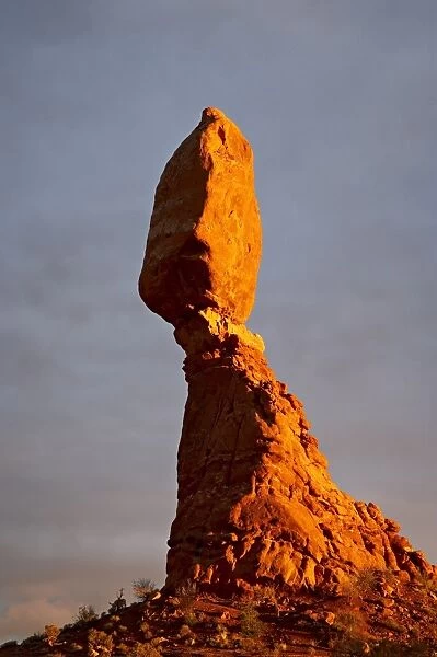 Balanced Rock at sunset