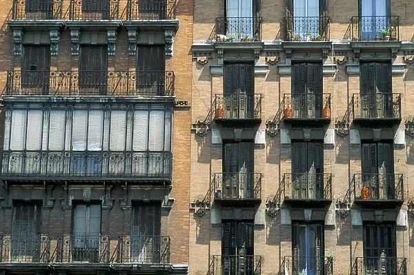 Balconies on houses