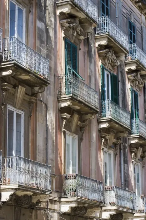 Framed Print : Balconies, Ortygia Framed Print : Balconies, Ortygia