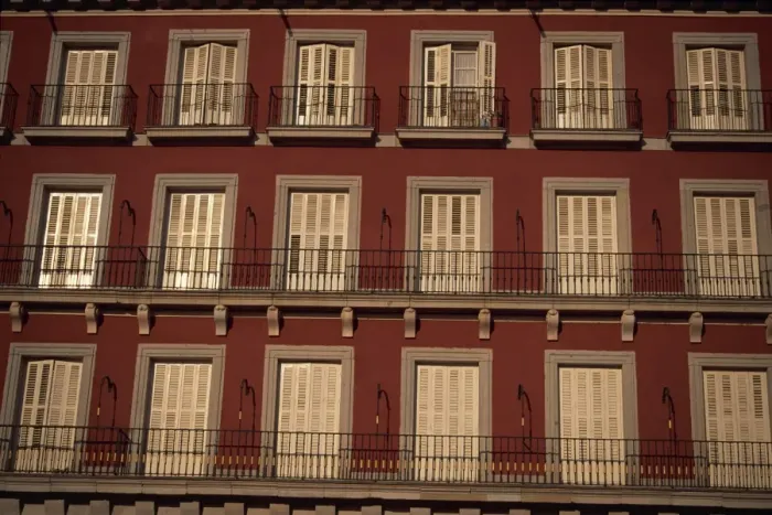 Framed Print : Balconies, Plaza Mayor Framed Print : Balconies, Plaza Mayor
