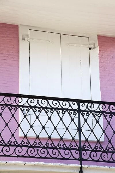 Balcony on Main Street, City of Charlotte Amalie, St. Thomas Island, U