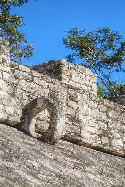 Ball Court, Coba Mayan Ruins, Quintana Roo, Mexico, North America