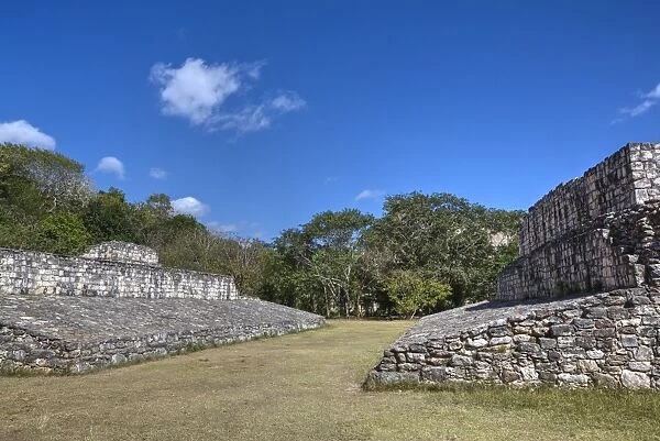 Ball Court, Ek Balam, Mayan archaeological site, Yucatan, Mexico, North America