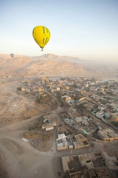 Balloons near Valley of the Kings, Luxor, Egypt, North Africa, Africa