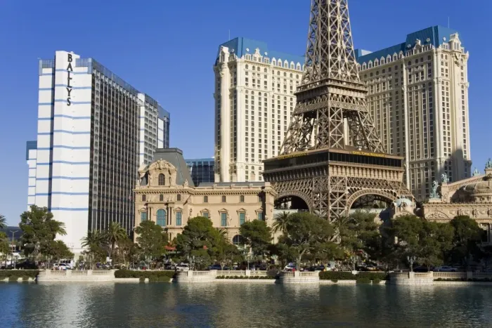 Framed Print : Ballys and Paris Casinos, Las Vegas, Nevada, United States of America, North America Framed Print : Ballys and Paris Casinos, Las Vegas, Nevada, United States of America, North America