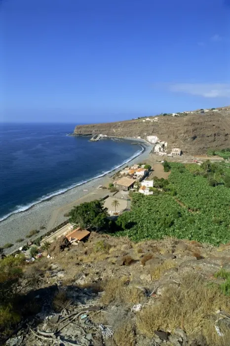 Framed Print : Banana plantations, Santiago, La Gomera, Canary Islands, Spain, Atlantic Ocean, Europe Framed Print : Banana plantations, Santiago, La Gomera, Canary Islands, Spain, Atlantic Ocean, Europe