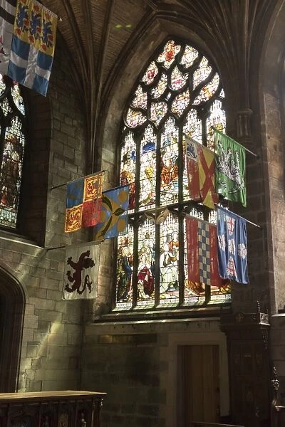 Banners of the Knights of the Order of the Thistle, St. Giles Cathedral, Edinburgh