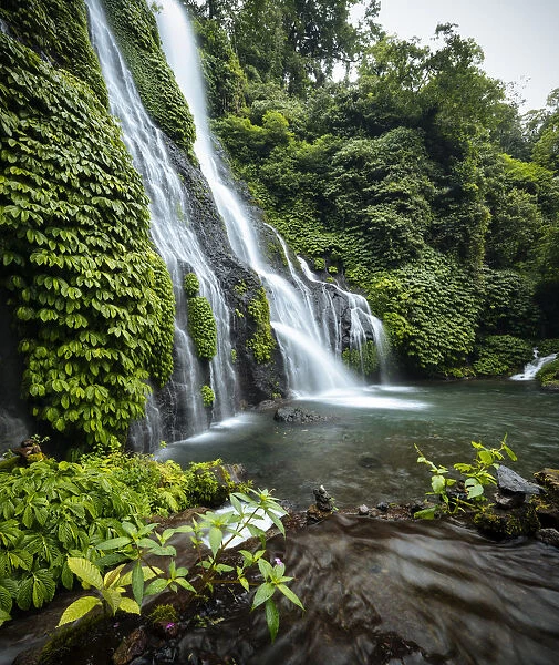 Banyumala Twin Waterfalls, Wanagiri, Buleleng, Bali, Indonesia, Southeast Asia, Asia