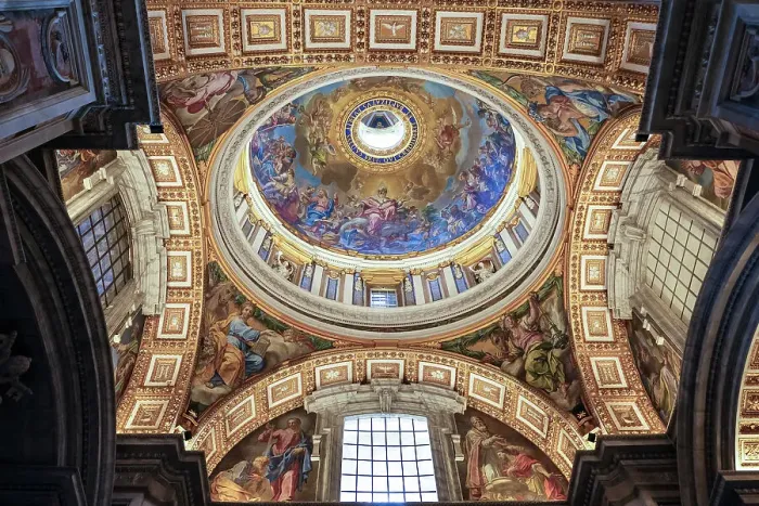 Framed Print : Detail of the Baptismal Chapel Dome, located within Saint Peter's Basilica in Vatican City, the papal enclave in Rome, UNESCO World Heritage Site, Rome, Lazio, Italy, Europe Framed Print : Detail of the Baptismal Chapel Dome, located within Saint Peter's Basilica in Vatican City, the papal enclave in Rome, UNESCO World Heritage Site, Rome, Lazio, Italy, Europe