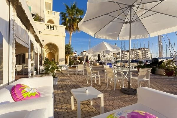 Bar at Queensway Quay Marina, Gibraltar, Mediterranean, Europe
