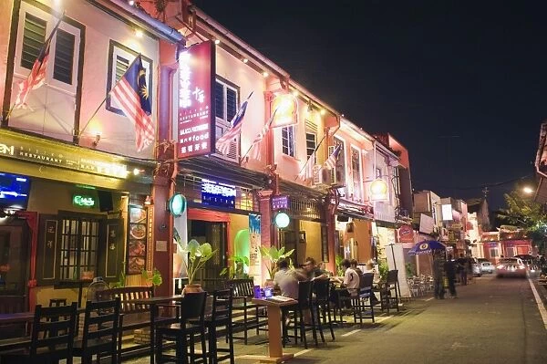 Bar street, Melaka (Malacca), Melaka State, Malaysia, Southeast Asia, Asia