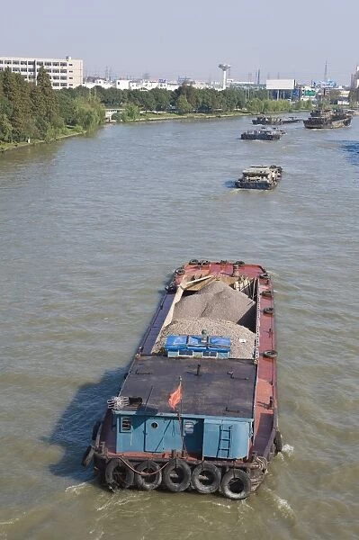 Barges on the Grand Canal, Suzhou, Jiangsu, China