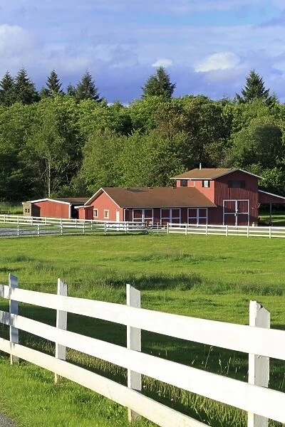 Barn on Vashon Island, Tacoma, Washington State, United States of America, North America