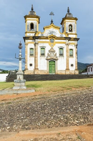 Baroque Church of Sao Francisco de Assis, Praca de Minas Gerais, Mariana, Minas Gerais, Brazil, South America