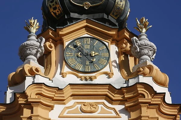 The baroque exterior of Melk Abbey, Melk, Basse-Autriche, Austria, Europe