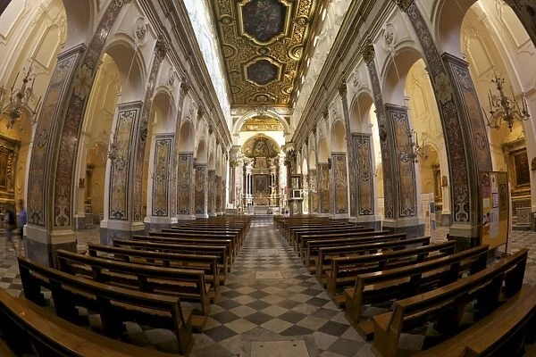 Baroque Nave of Cathedral of St. Andrew (Duomo di San Andreas), Amalfi
