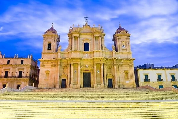 Baroque St. Nicholas Cathedral (Noto Cathedral), Noto, Val di Noto, UNESCO World Heritage Site, Sicily, Italy, Europe