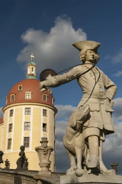 Framed Print : Baroque statue at Moritzburg Castle, Moritzburg, Sachsen, Germany, Europe Framed Print : Baroque statue at Moritzburg Castle, Moritzburg, Sachsen, Germany, Europe